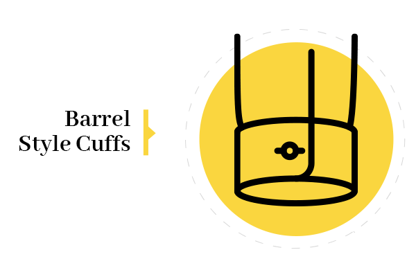 barrel style cufflinks