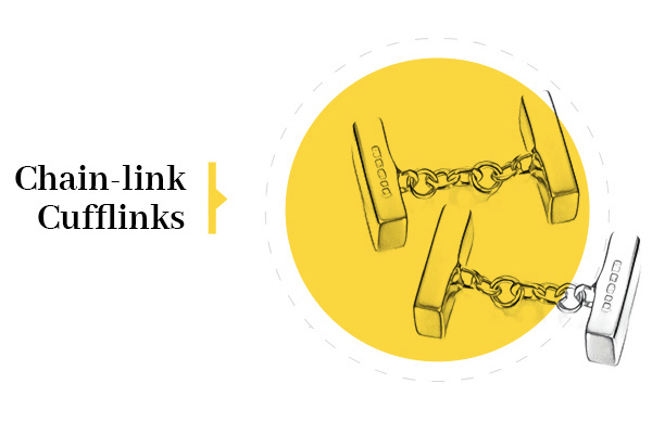 Chain-link Cufflinks