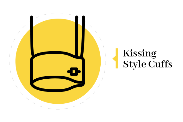 kissing style cufflinks