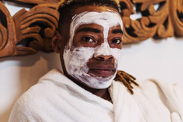 man in face mask